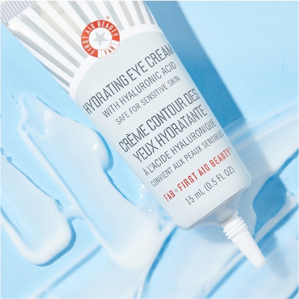 First Aid Beauty FAB Brighten Glow Eye Cream Niacinamide Sensitive Skin 0.5 oz..